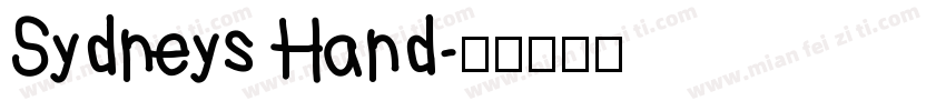 Sydneys Hand字体转换